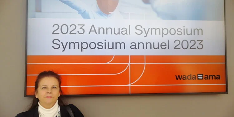 simpozijumu Svjetske antidoping agencije u Lozani, mart 2023., dr Olivera Prodanović